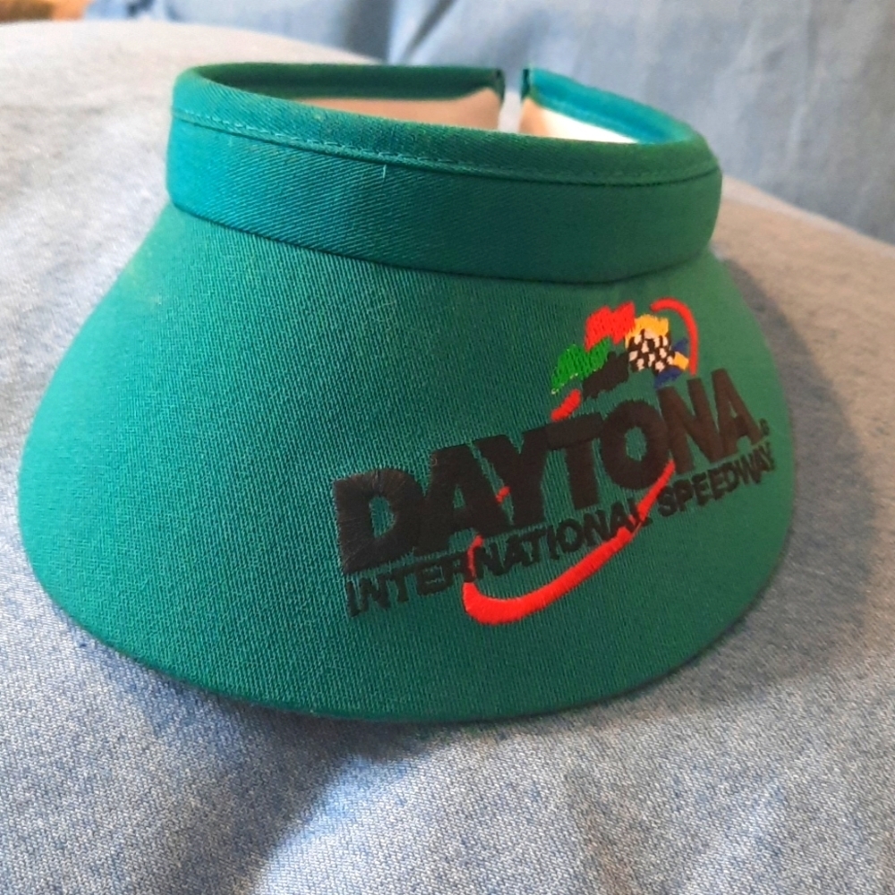 Daytona International Speedway Visor Teal Great Condition Daytona International Speedway Visor Teal Great Condition